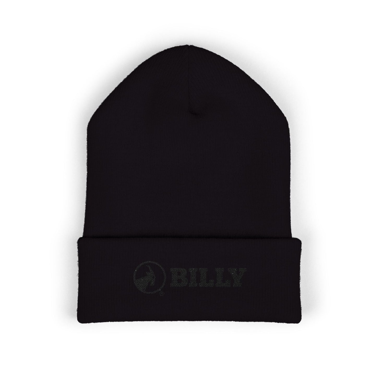 BILLY Classic Cuffed Beanie(Black Horizontal Logo - Embroidery) — AVAILABLE IN 7 COLORS