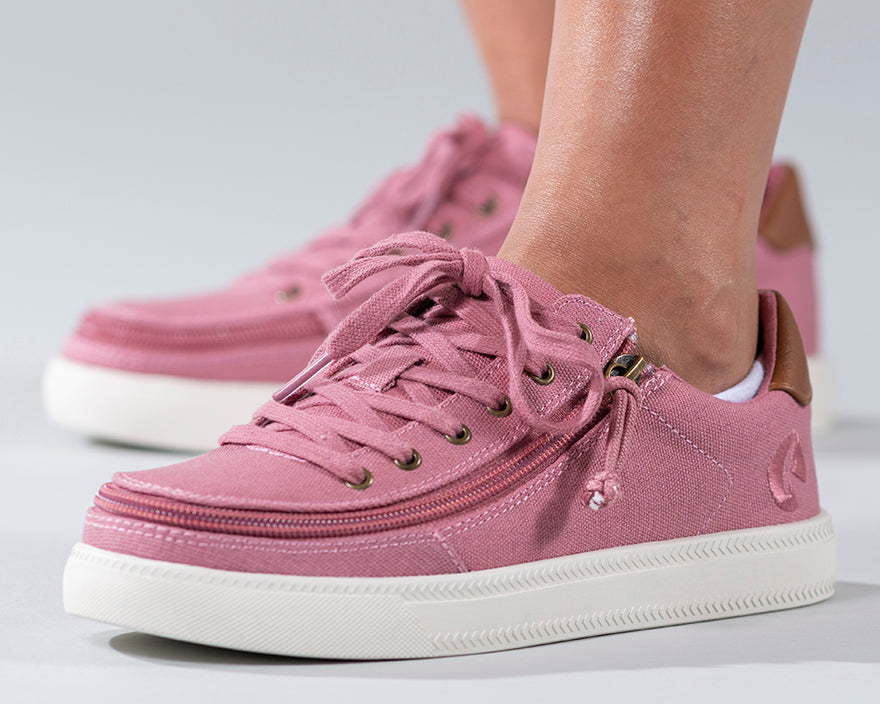 FINAL SALE - Women's Dusty Rose (Brown Mustache) BILLY Classic Lace Lows