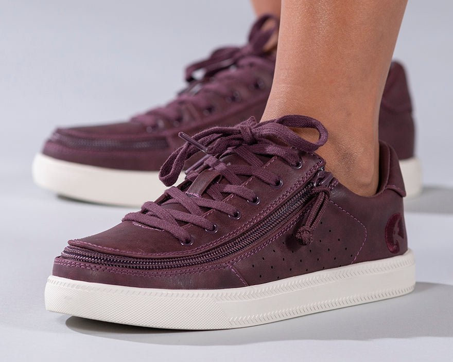 FINAL SALE - Women's Burgundy BILLY Sneaker Lows