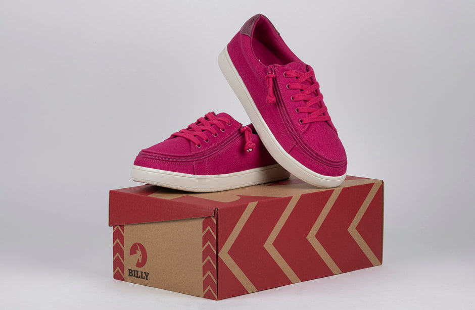 FINAL SALE - Women's Orchid Flower BILLY Sneaker Low Tops
