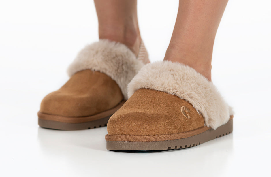 Women's Chestnut BILLY Cozy Sling Scuff