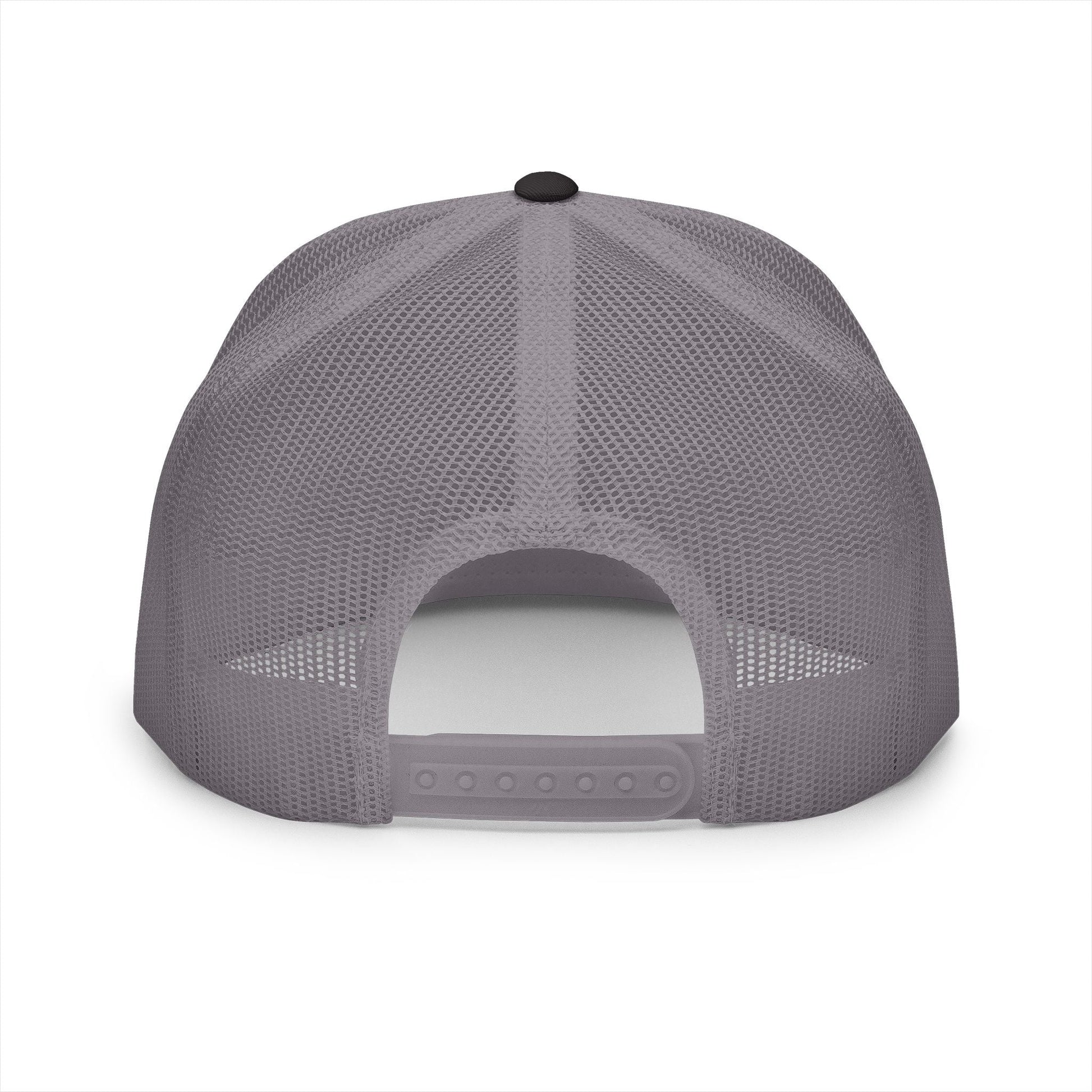  BILLY 5 Panel Flat Bill Trucker Cap (Black Goat - Embroidery) — AVAILABLE IN 10 COLORS