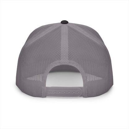  BILLY 5 Panel Flat Bill Trucker Cap (Black Goat - Embroidery) — AVAILABLE IN 10 COLORS