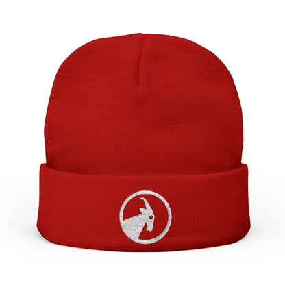  BILLY Knit Beanie (White Goat - Embroidery) — AVAILABLE IN 6 COLORS