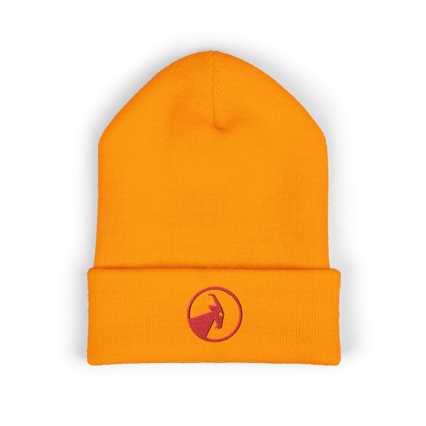  BILLY Classic Cuffed Beanie (Red Goat - Embroidery) — AVAILABLE IN 9 COLORS