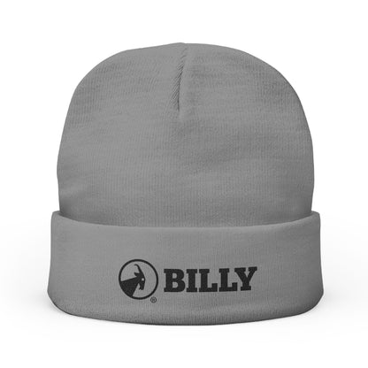  BILLY Knit Beanie (Black Horizontal Logo - Embroidery) — AVAILABLE IN 6 COLORS