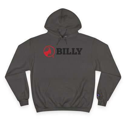  BILLY Core Adult Unisex Hoodie (Red/Black Horizontal Logo)
