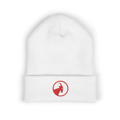  BILLY Classic Cuffed Beanie (Red Goat - Embroidery) — AVAILABLE IN 9 COLORS