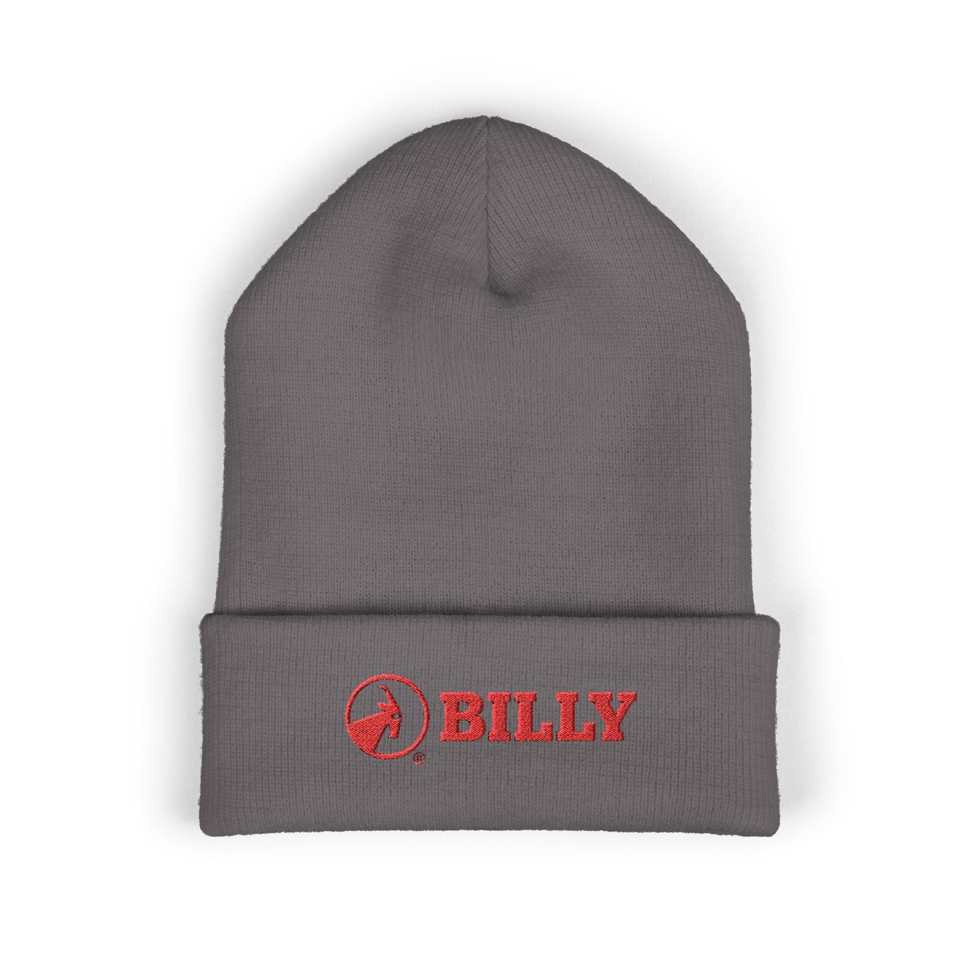  BILLY Classic Cuffed Beanie (Red Horizontal Logo - Embroidery) — AVAILABLE IN 9 COLORS