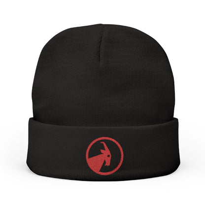  BILLY Knit Beanie(Red Goat - Embroidery) — AVAILABLE IN 6 COLORS