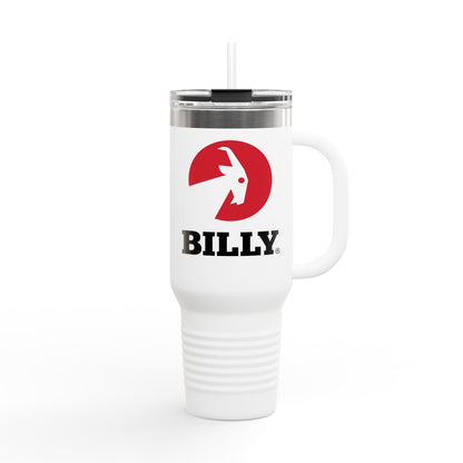  BILLY Insulated Travel Mug, 40oz (Red/Black Vertical Logo)