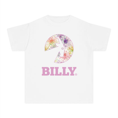  BILLY Youth Midweight Tee (Floral Logo) - AVAILABLE IN 4 COLORS