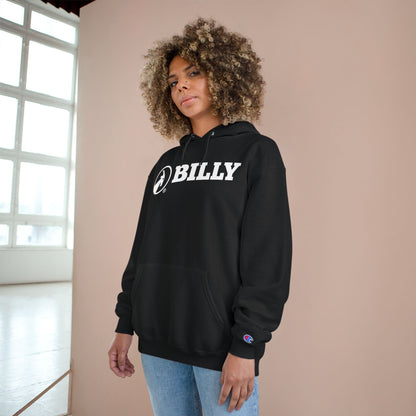  BILLY Core Adult Unisex Hoodie (White Horizontal Logo)