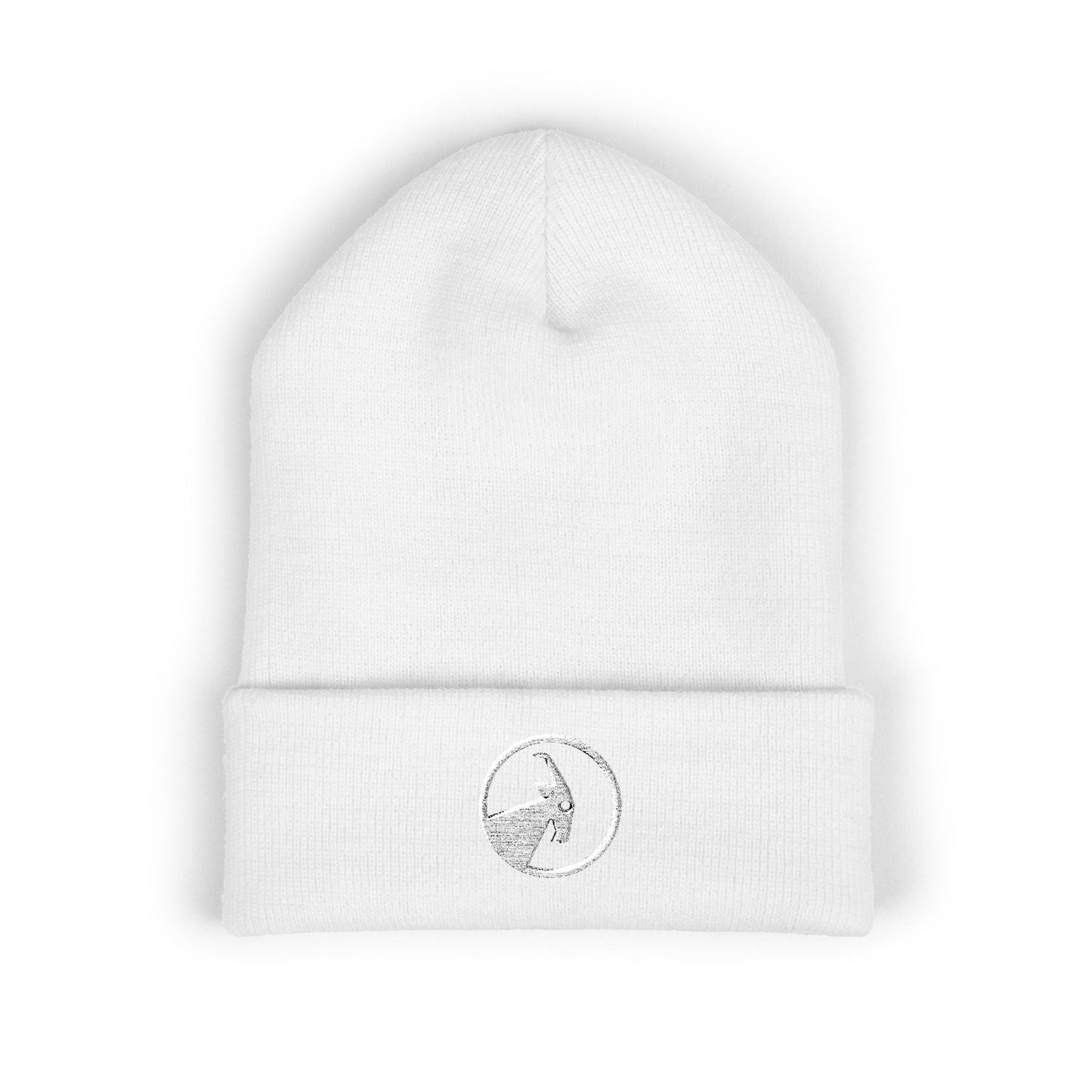  BILLY Classic Cuffed Beanie (White Goat - Embroidery) — AVAILABLE IN 12 COLORS