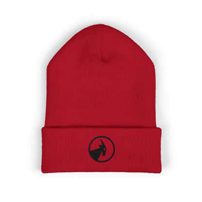  BILLY Classic Cuffed Beanie (Black Goat - Embroidery) — AVAILABLE IN 7 COLORS
