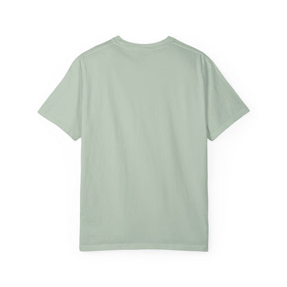  BILLY Unisex Garment-Dyed T-Shirt (Black/Red Vertical Logo)