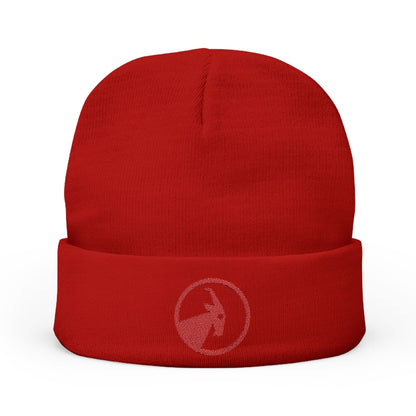  BILLY Knit Beanie(Red Goat - Embroidery) — AVAILABLE IN 6 COLORS