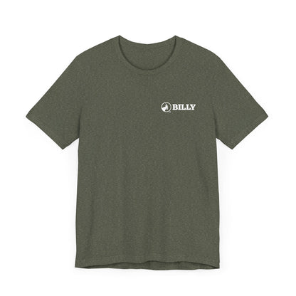  BILLY Adult Unisex Jersey Short Sleeve Tee (White Horizontal Logo - LCP)