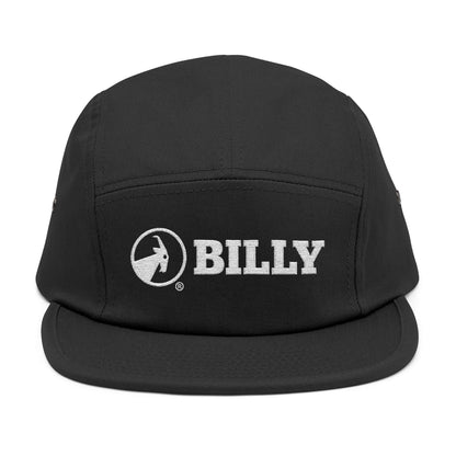  BILLY 5 Panel Cap (White Horizontal Logo - Embroidery) — AVAILABLE IN 6 COLORS