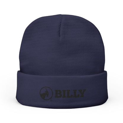  BILLY Knit Beanie (Black Horizontal Logo - Embroidery) — AVAILABLE IN 6 COLORS