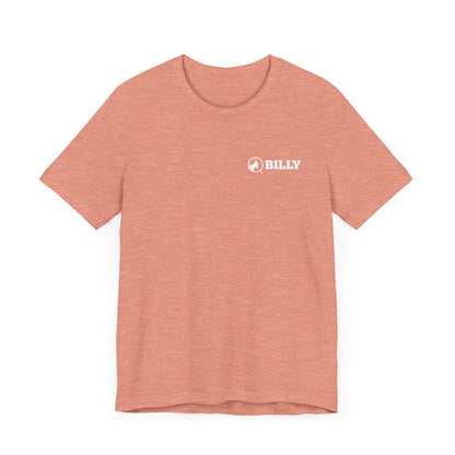  BILLY Adult Unisex Jersey Short Sleeve Tee (White Horizontal Logo - LCP)