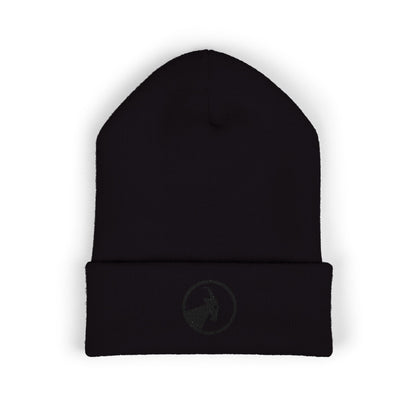  BILLY Classic Cuffed Beanie (Black Goat - Embroidery) — AVAILABLE IN 7 COLORS