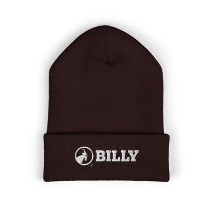  BILLY Classic Cuffed Beanie (White Horizontal Logo - Embroidery) — AVAILABLE IN 12 COLORS