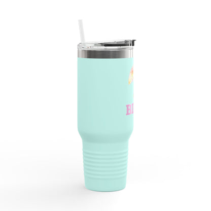  BILLY Insulated Travel Mug, 40oz (Floral Logo)