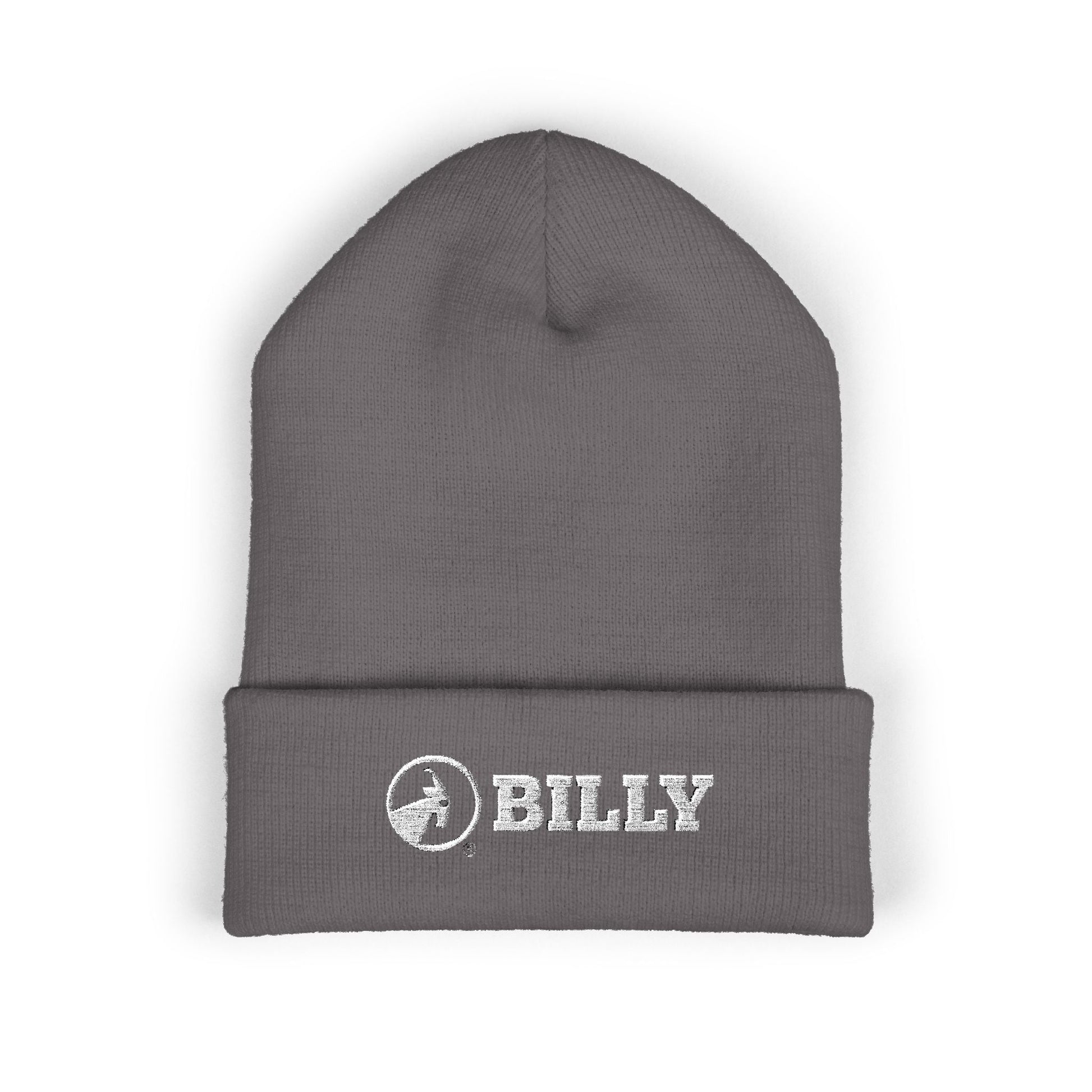 BILLY Classic Cuffed Beanie (White Horizontal Logo - Embroidery) — AVAILABLE IN 12 COLORS