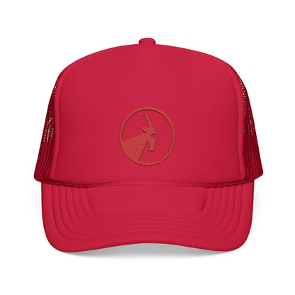  BILLY Foam Trucker Hat (Red Goat - Embroidery) — AVAILABLE IN 5 COLORS