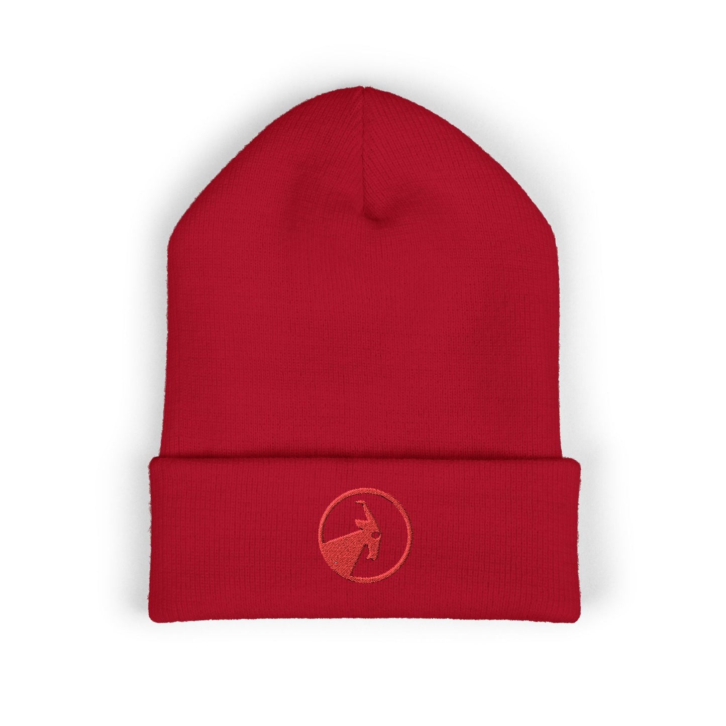  BILLY Classic Cuffed Beanie (Red Goat - Embroidery) — AVAILABLE IN 9 COLORS