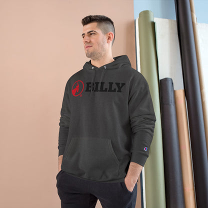  BILLY Core Adult Unisex Hoodie (Red/Black Horizontal Logo)