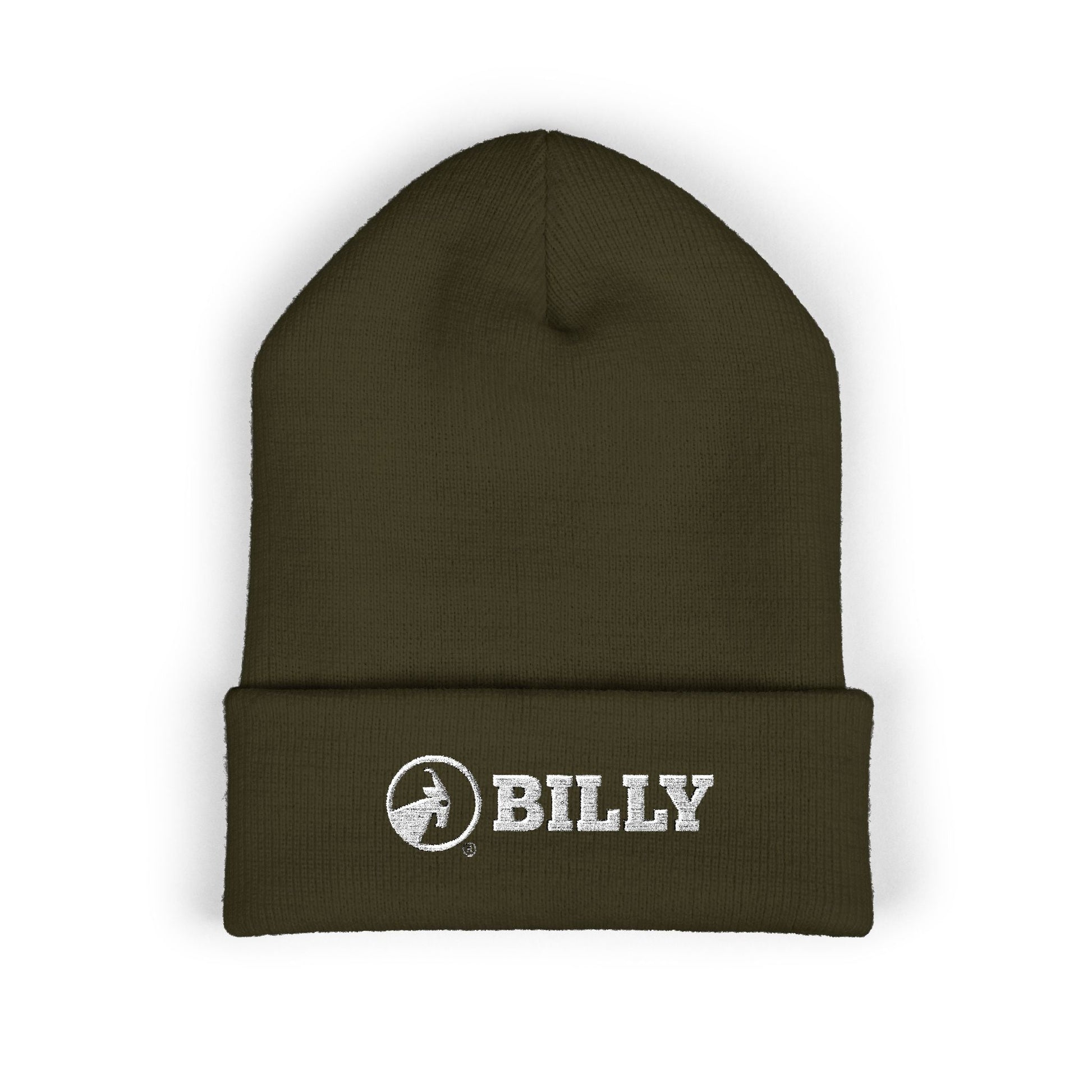  BILLY Classic Cuffed Beanie (White Horizontal Logo - Embroidery) — AVAILABLE IN 12 COLORS