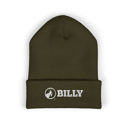  BILLY Classic Cuffed Beanie (White Horizontal Logo - Embroidery) — AVAILABLE IN 12 COLORS