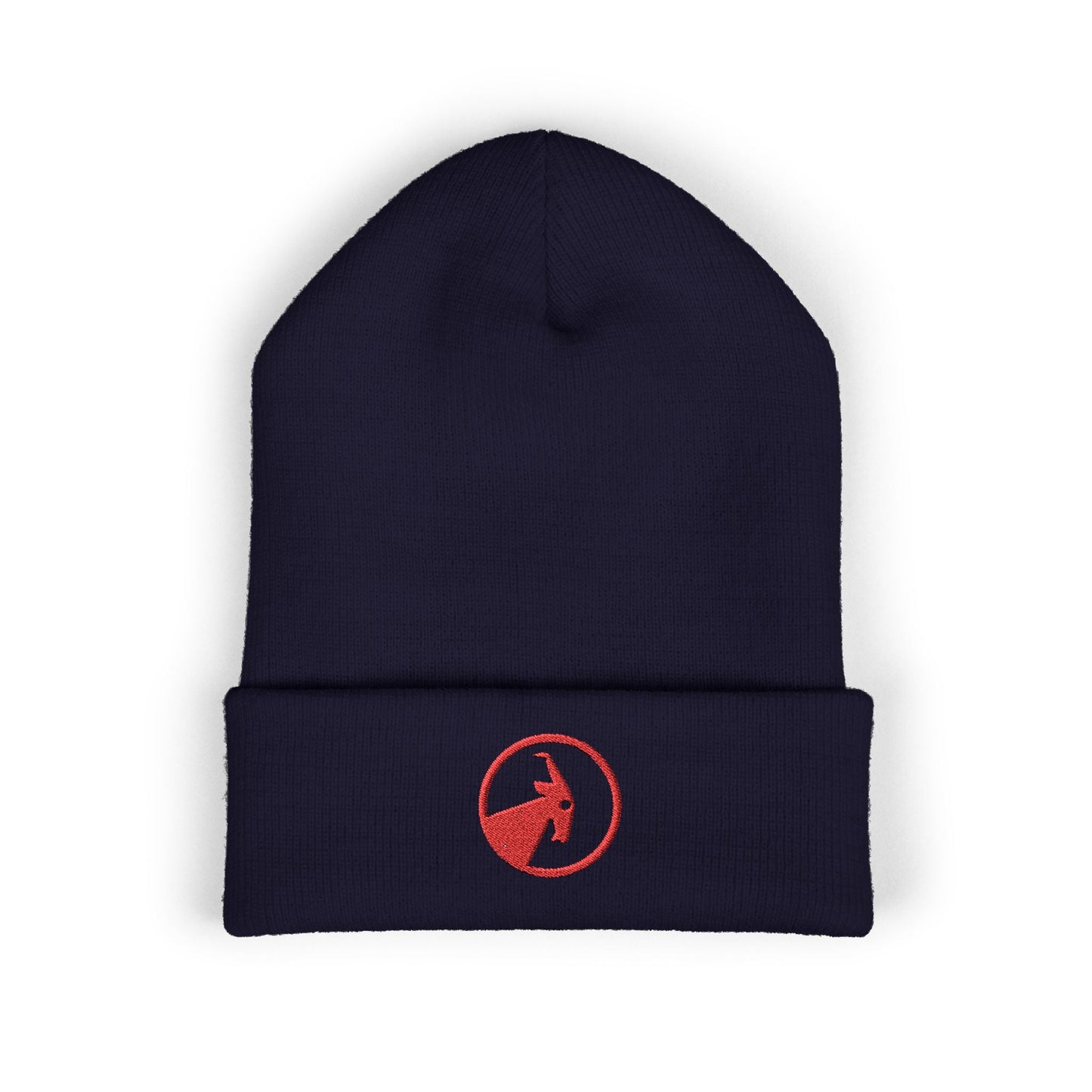  BILLY Classic Cuffed Beanie (Red Goat - Embroidery) — AVAILABLE IN 9 COLORS