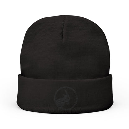  BILLY Knit Beanie (Black Goat - Embroidery) — AVAILABLE IN 6 COLORS