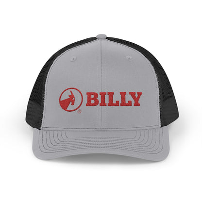  BILLY Snapback Trucker Cap (Red Horizontal Logo - Embroidery) — AVAILABLE IN 6 COLORS