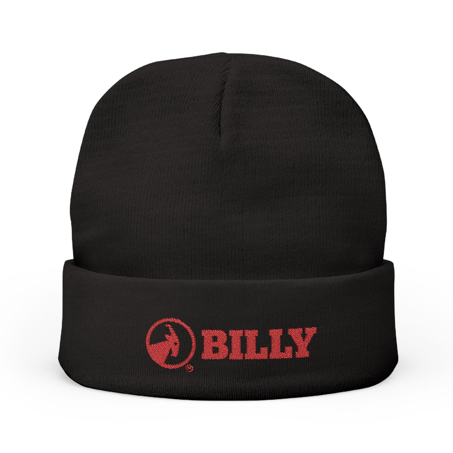  BILLY Knit Beanie(Red Horizontal Logo - Embroidery) — AVAILABLE IN 6 COLORS