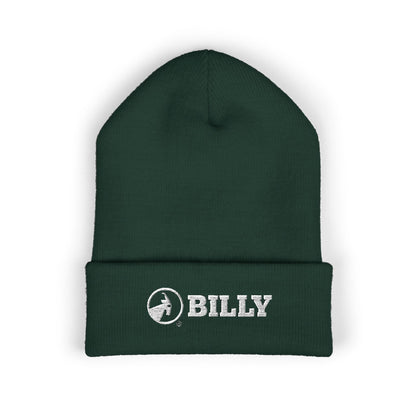  BILLY Classic Cuffed Beanie (White Horizontal Logo - Embroidery) — AVAILABLE IN 12 COLORS