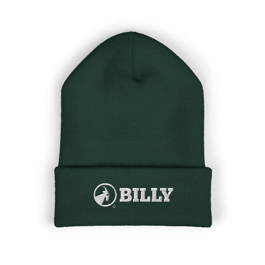  BILLY Classic Cuffed Beanie (White Horizontal Logo - Embroidery) — AVAILABLE IN 12 COLORS
