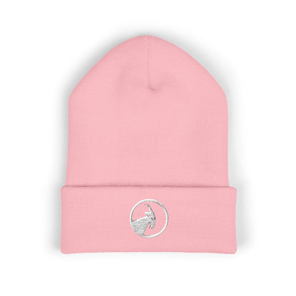  BILLY Classic Cuffed Beanie (White Goat - Embroidery) — AVAILABLE IN 12 COLORS