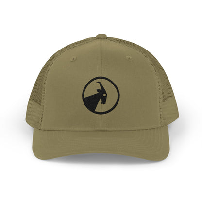  BILLY Snapback Trucker Cap (Black Goat - Embroidery) — AVAILABLE IN 8 COLORS