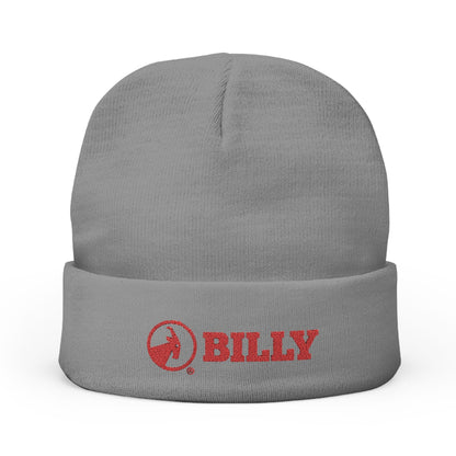  BILLY Knit Beanie(Red Horizontal Logo - Embroidery) — AVAILABLE IN 6 COLORS