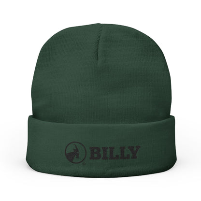  BILLY Knit Beanie (Black Horizontal Logo - Embroidery) — AVAILABLE IN 6 COLORS