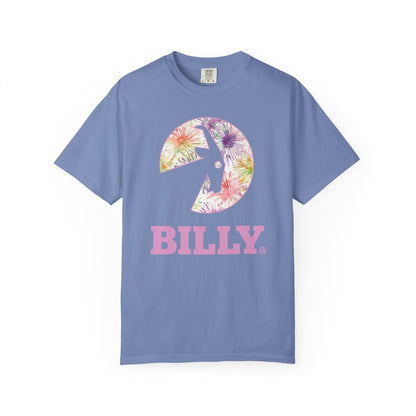  BILLY Unisex Garment-Dyed T-Shirt (Floral Logo) - AVAILABLE IN 4 COLORS