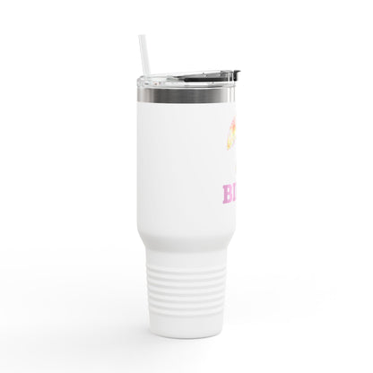  BILLY Insulated Travel Mug, 40oz (Floral Logo)