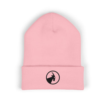  BILLY Classic Cuffed Beanie (Black Goat - Embroidery) — AVAILABLE IN 7 COLORS