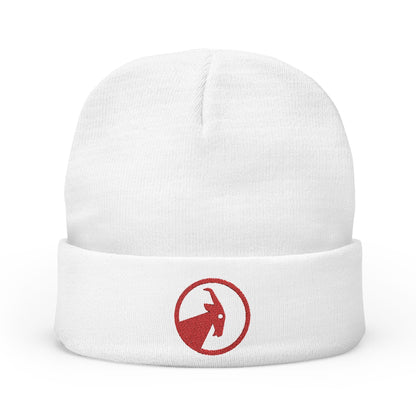  BILLY Knit Beanie(Red Goat - Embroidery) — AVAILABLE IN 6 COLORS