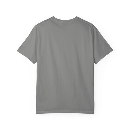  BILLY Unisex Garment-Dyed T-Shirt (Black/Red Vertical Logo)