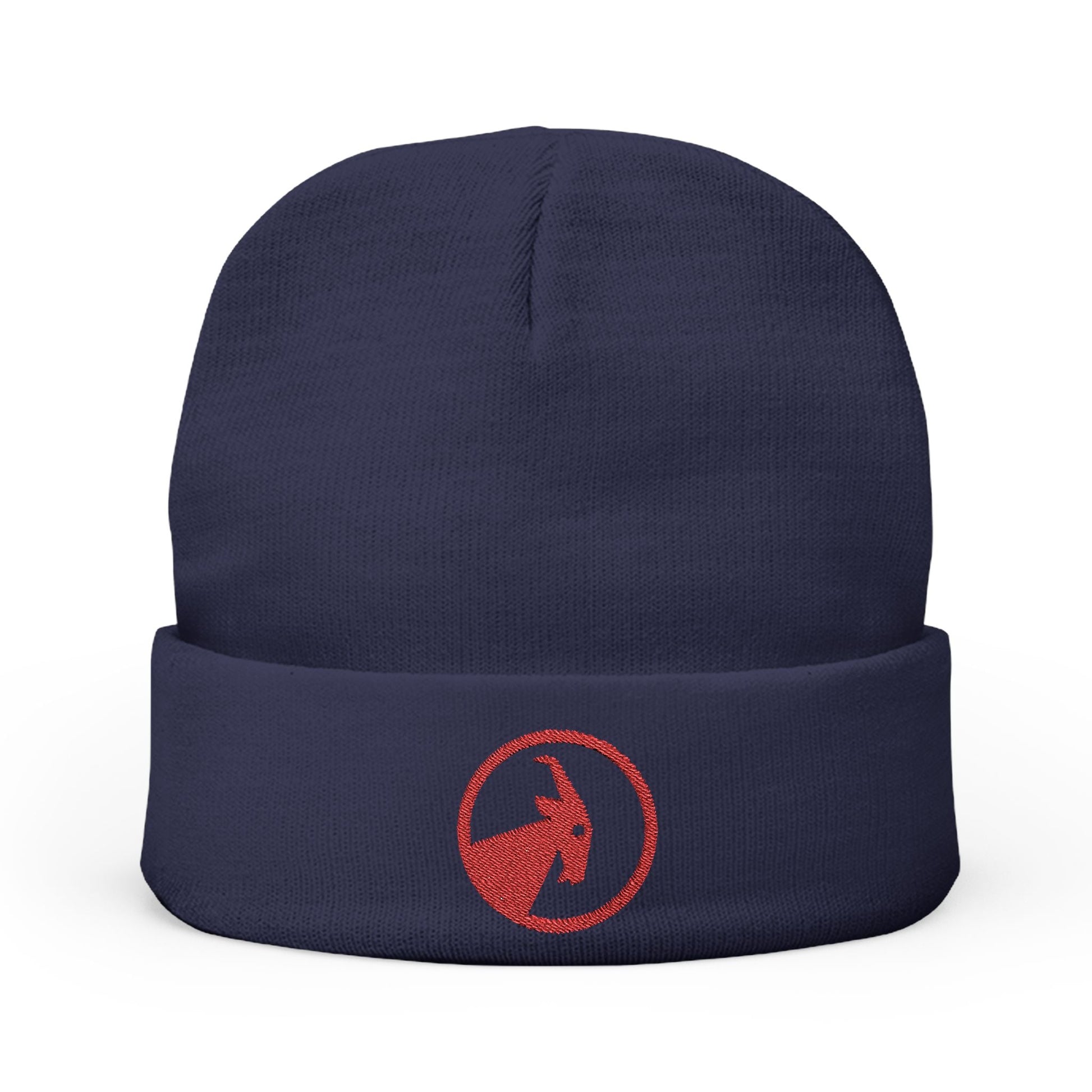  BILLY Knit Beanie(Red Goat - Embroidery) — AVAILABLE IN 6 COLORS